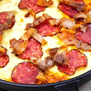 Carnivore Skillet Bacon Pizza