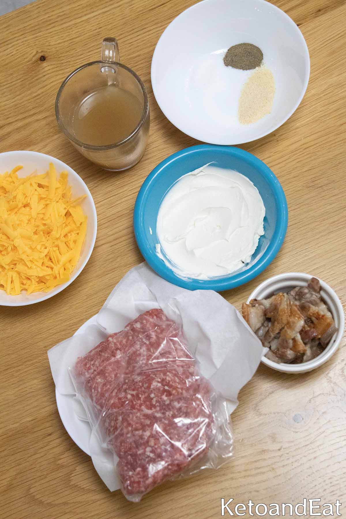 Carnivore Skillet Cheeseburger Casserole  Ing