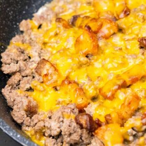 Carnivore Skillet Cheeseburger Casserole