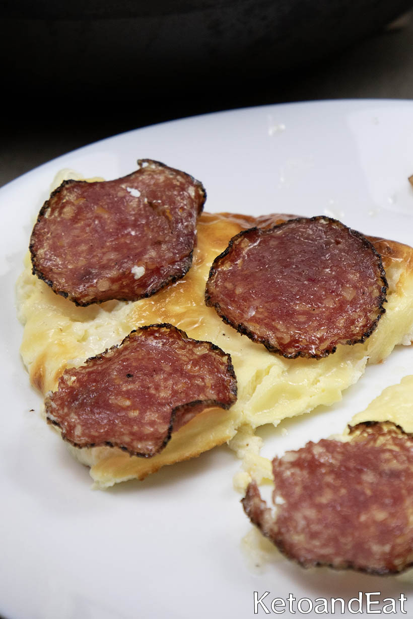Carnivore Skillet Pepperoni Pizza Recipe