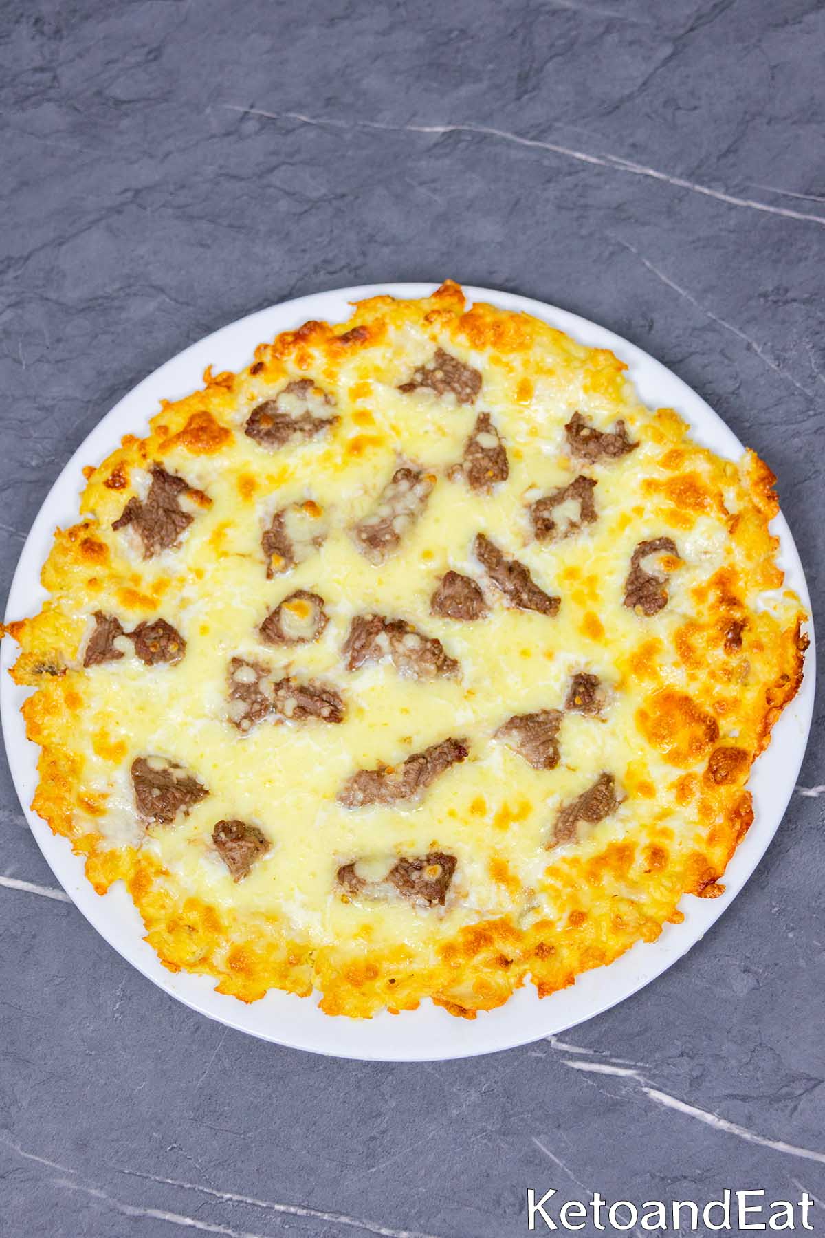 Carnivore Steak & Cheese Pizza Recipe