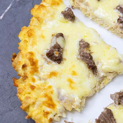 Carnivore Steak & Cheese Pizza