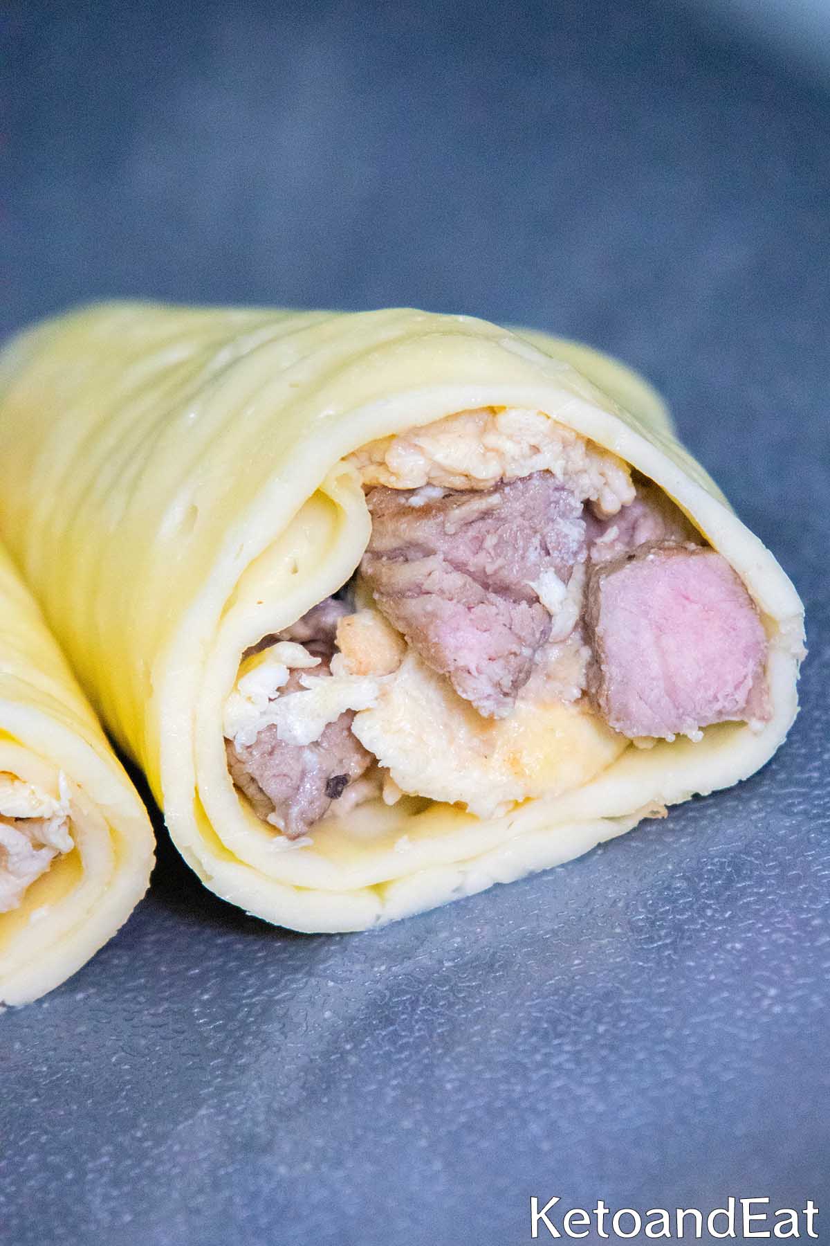 Carnivore Steak Egg Wrap Recipe 