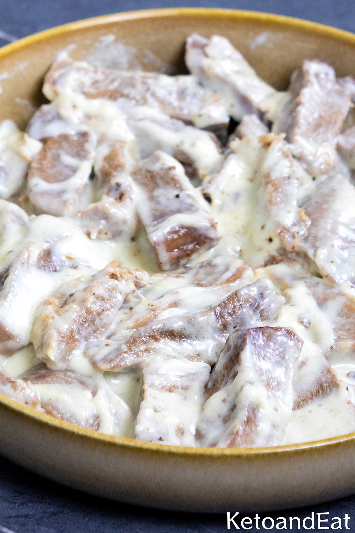 Carnivore Tongue in Cream Sauce