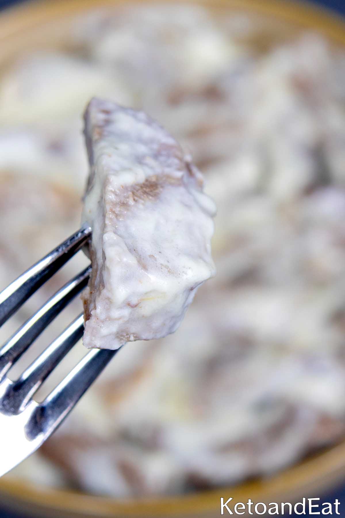 Carnivore Tongue in Cream Sauce