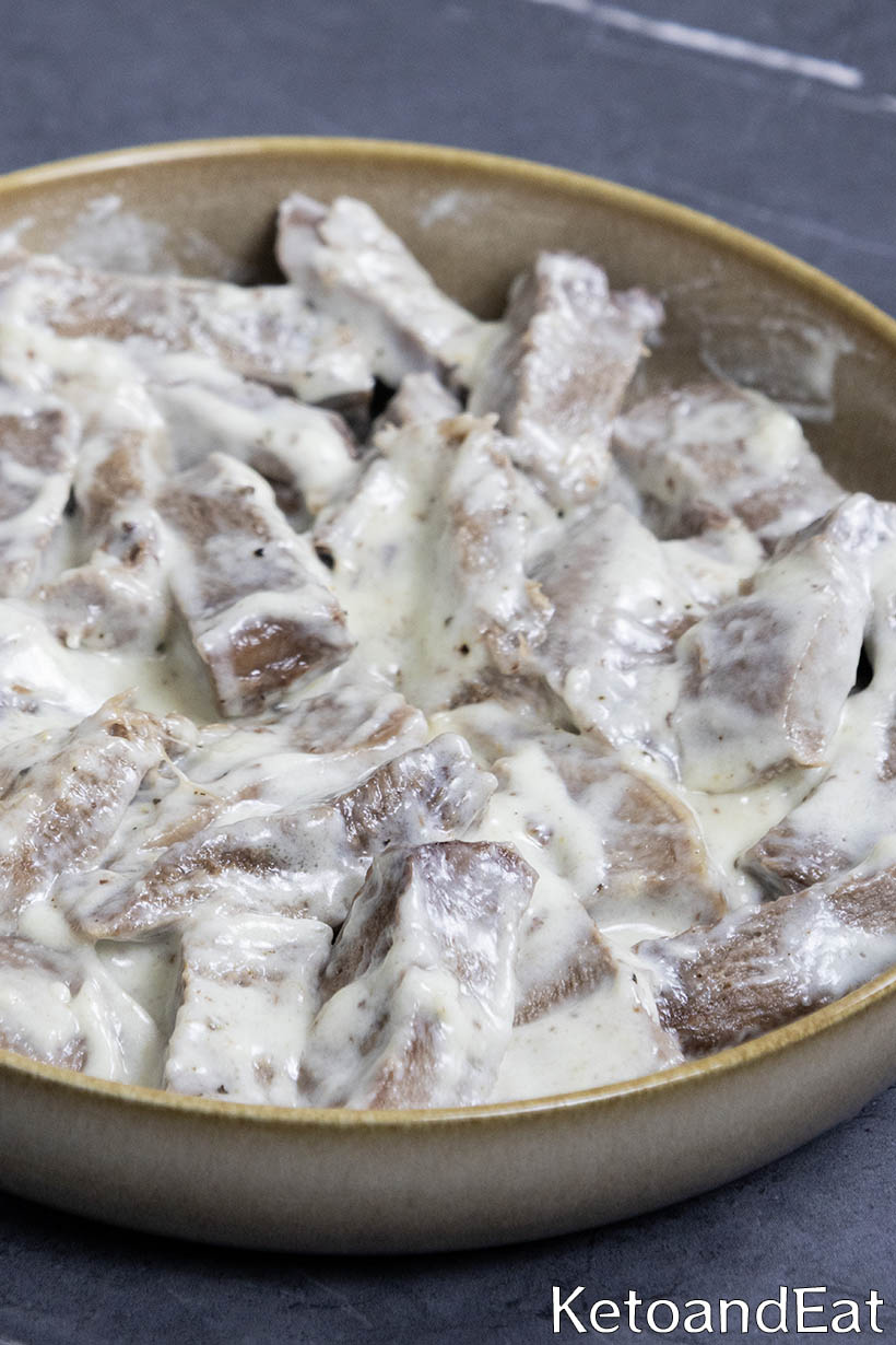 Carnivore Tongue in Cream Sauce