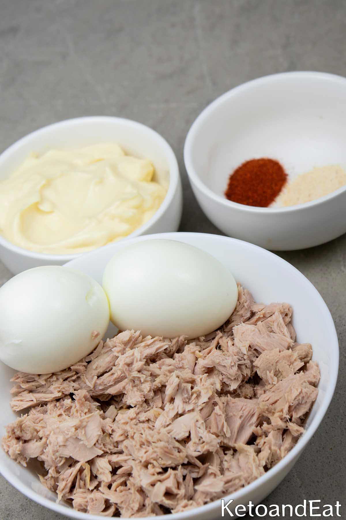 Carnivore Tuna & Eggs Salad Ing