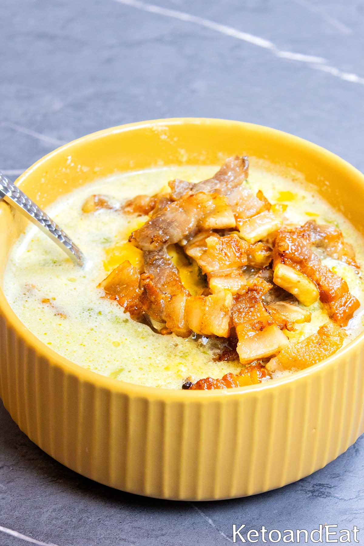 Creamy Broccoli & Bacon Soup