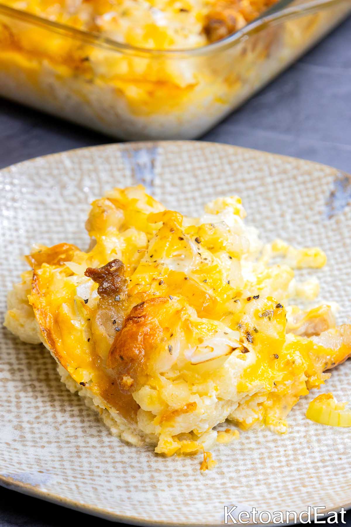 Creamy Cauliflower & Bacon Casserole