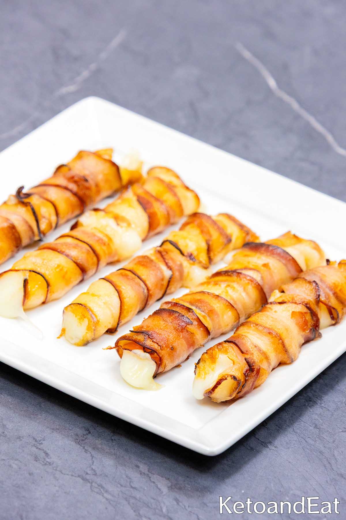 Crispy Carnivore Bacon Mozzarella Sticks