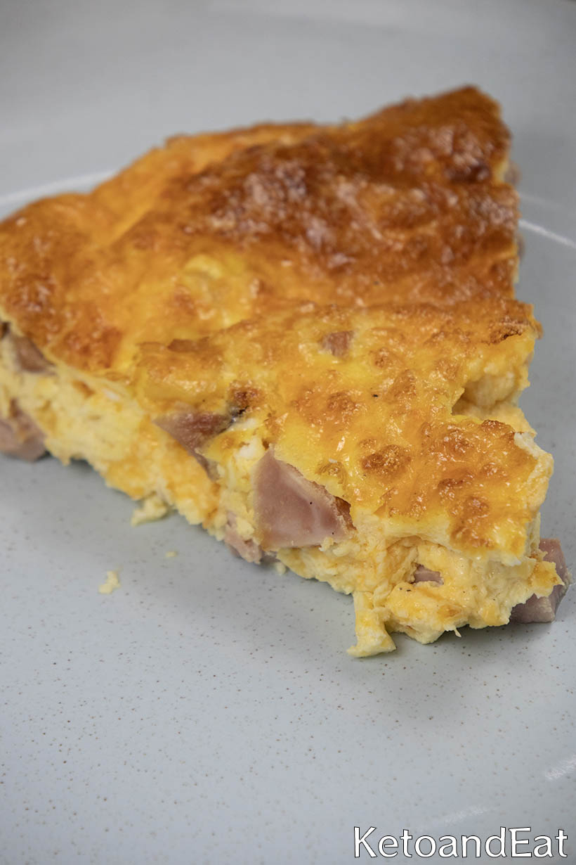 Crustless Ham & Cheese Quiche