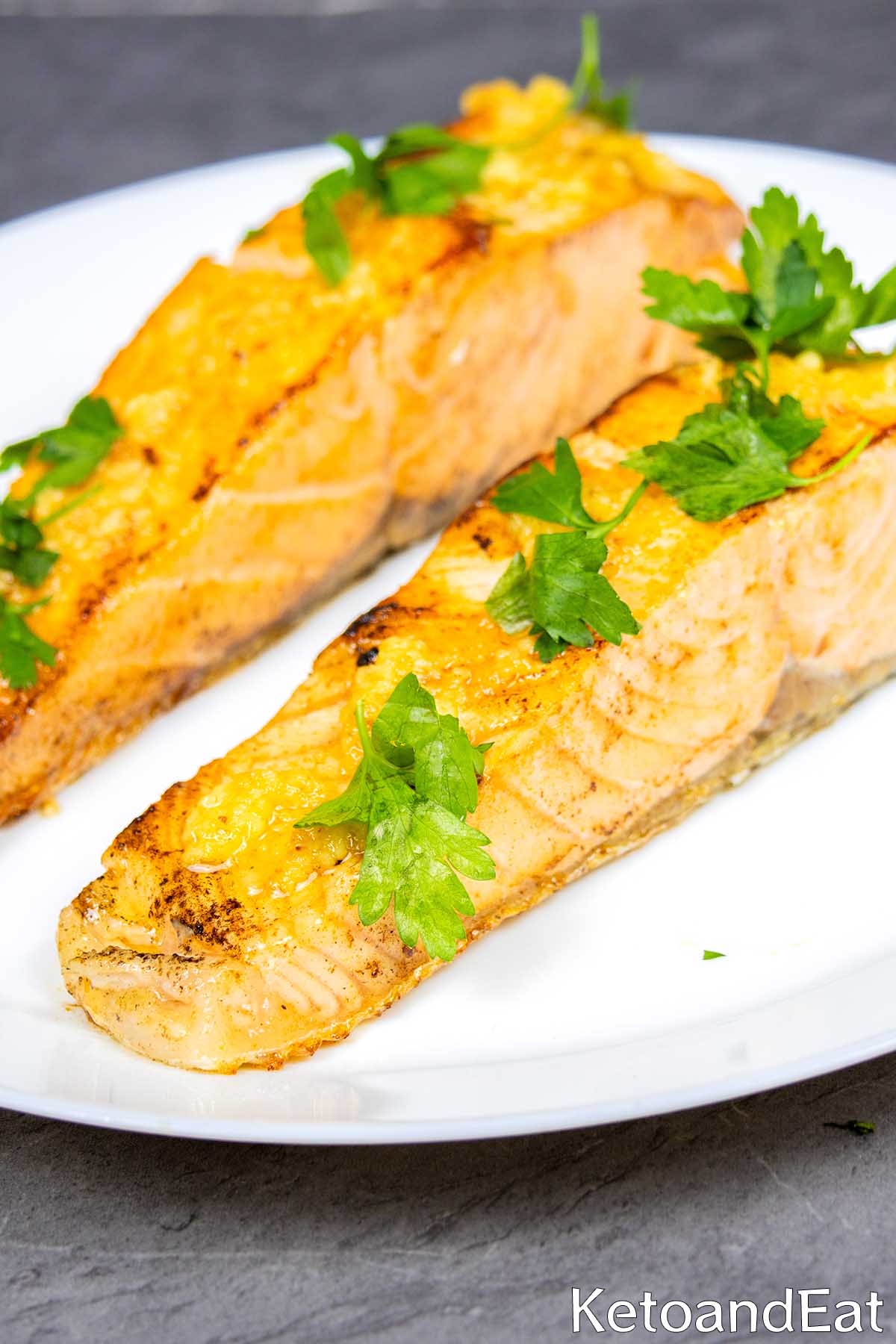 EASY Keto Garlic Butter Salmon