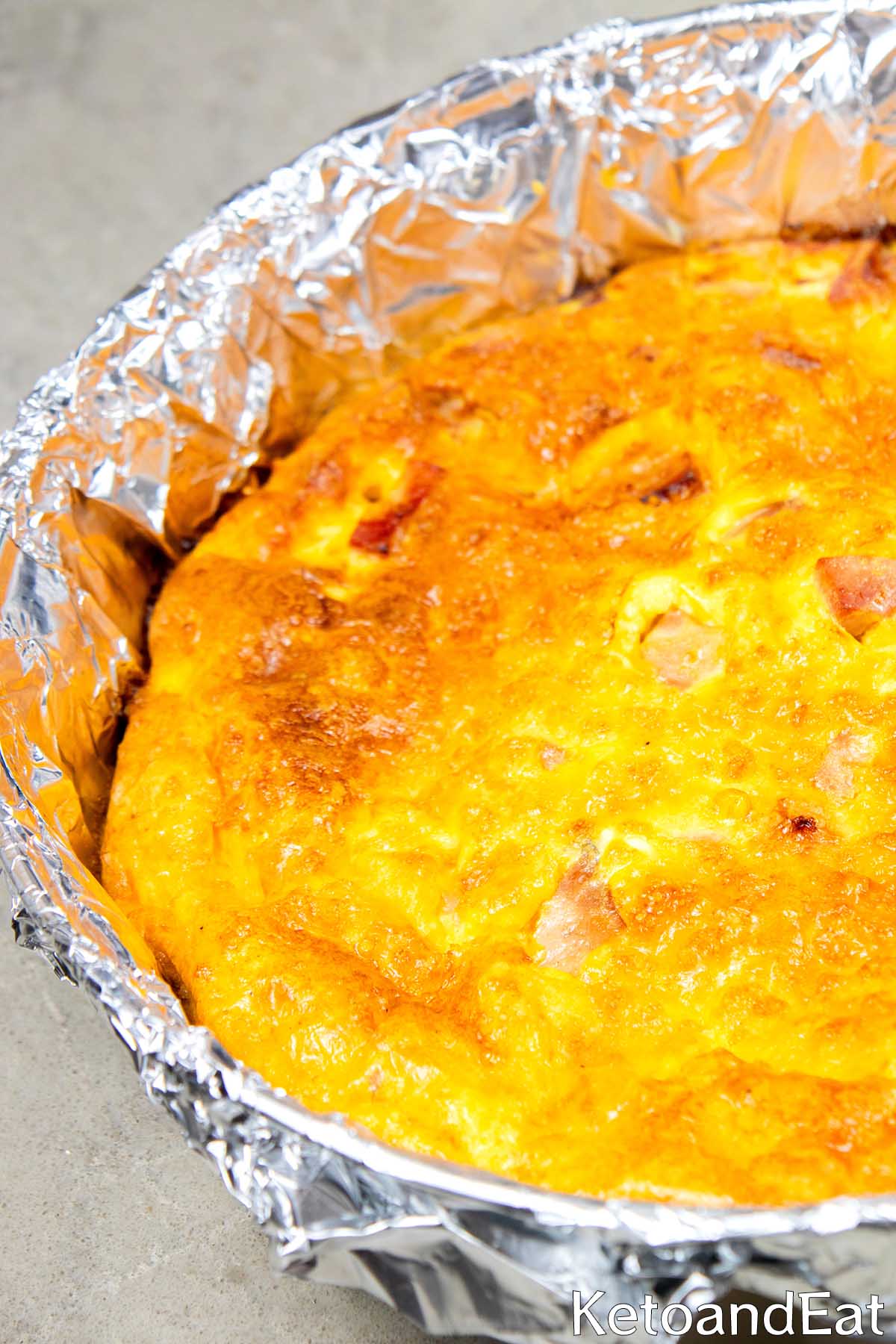 Easy Ham & Cheese Quiche