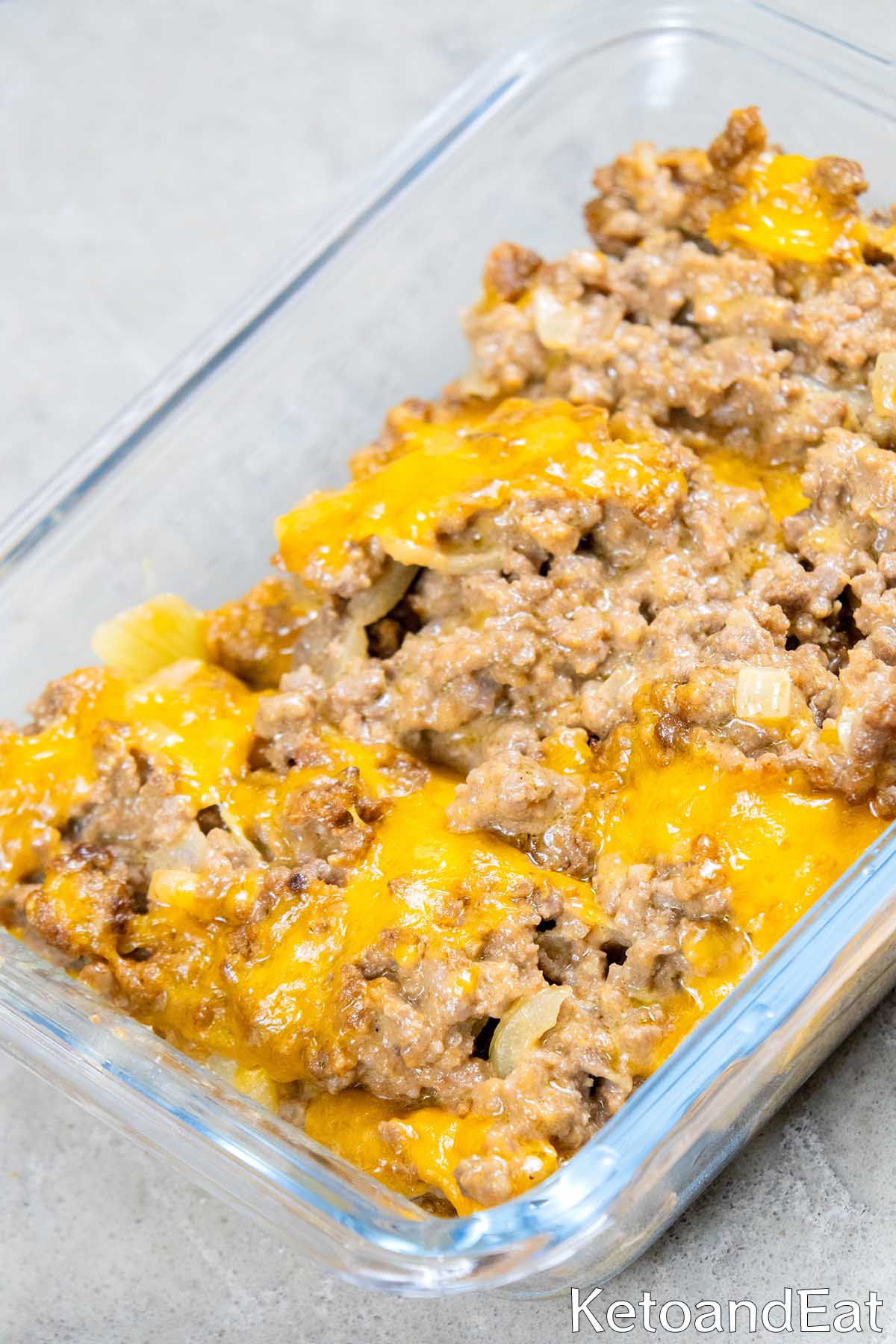 Easy Keto Cheeseburger Casserole