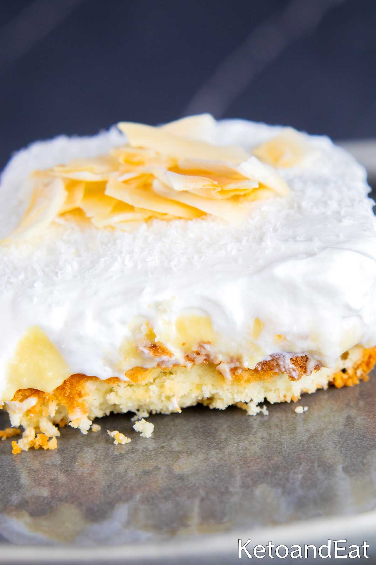 Easy Keto Coconut Cream Cake