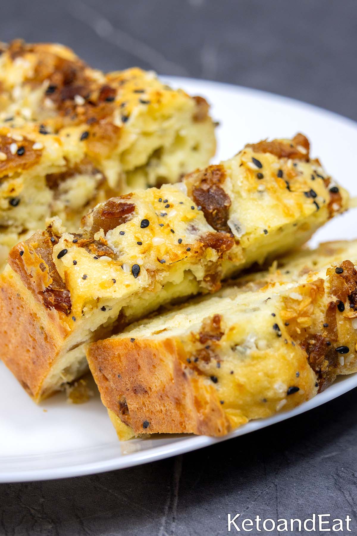 Everything Bagel Bacon & Mozzarella Bread