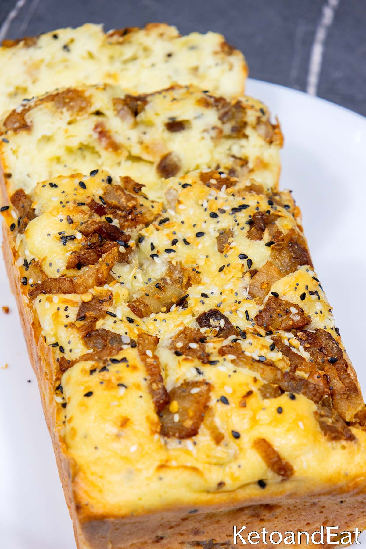 Everything Bagel Bacon bread