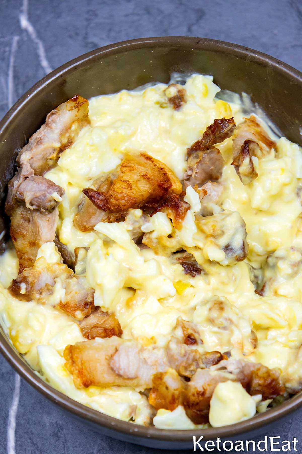 High Protein Bacon Egg Salad