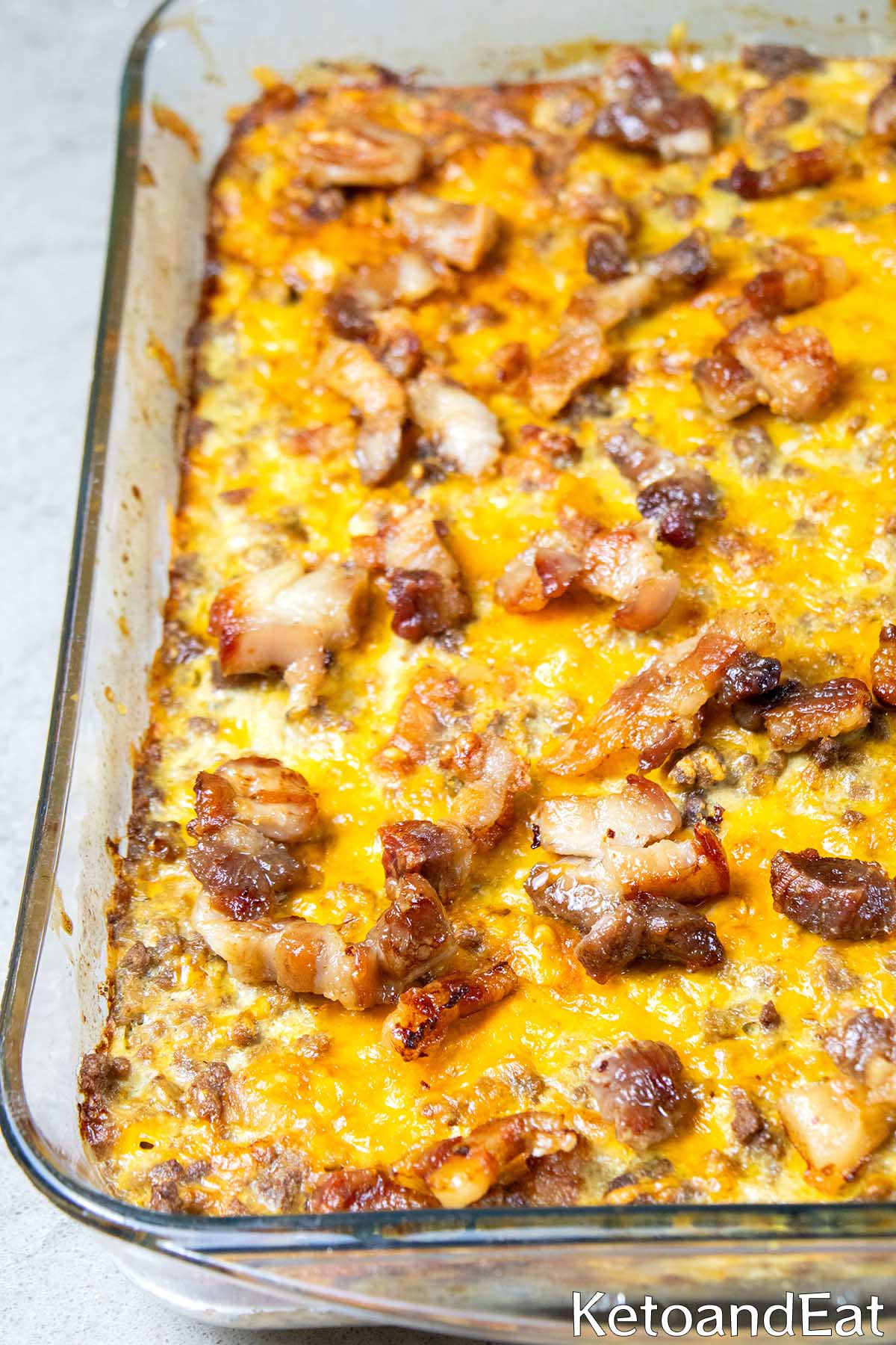 High Protein Cheeseburger Pie Recipe