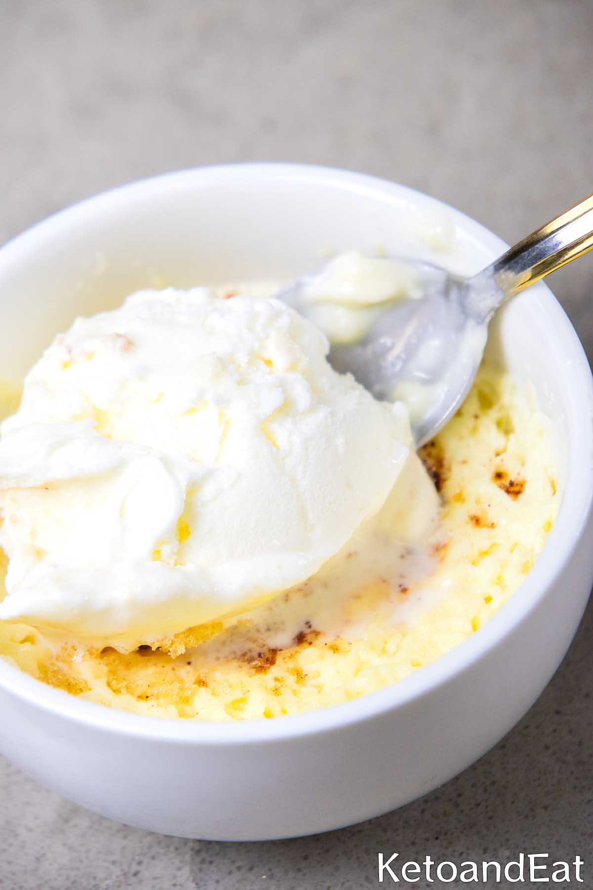 Keto 1 Minute Mug Cheesecake 