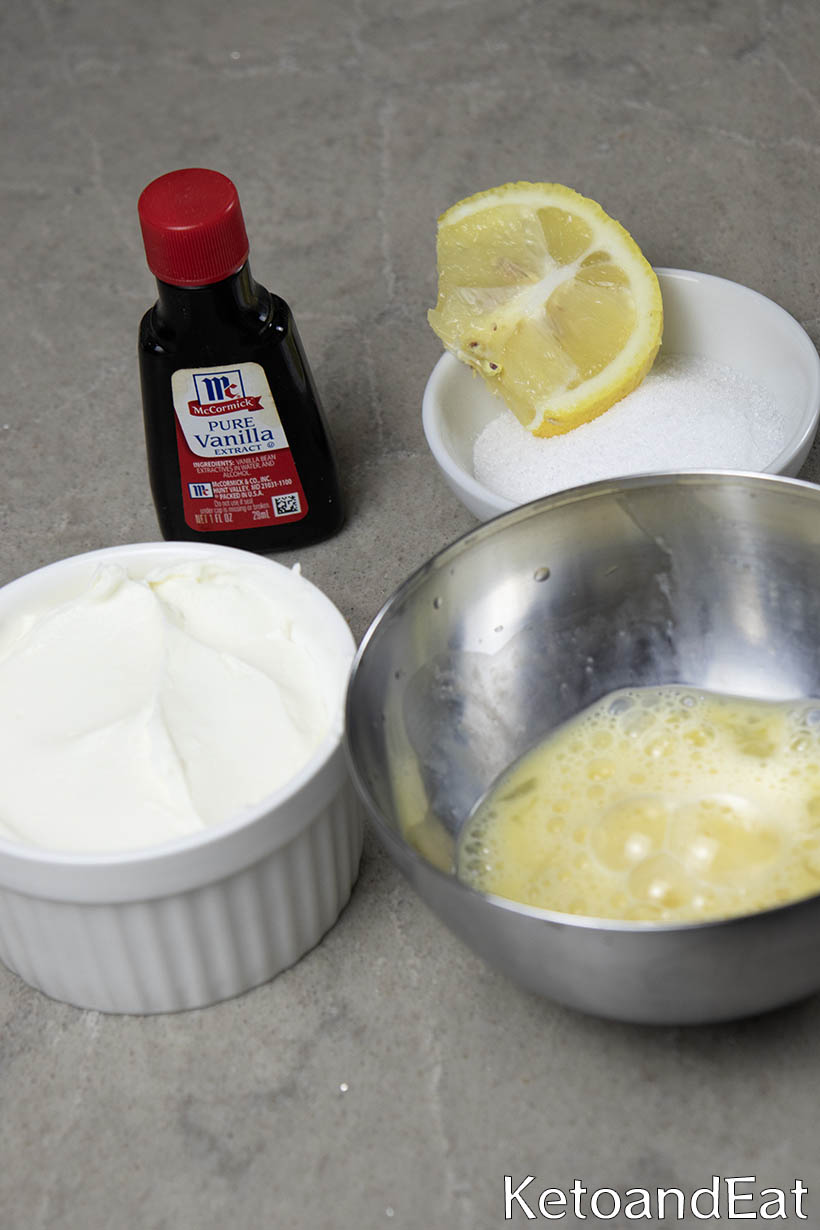 Keto 1 Minute Mug Cheesecake  Ingredients