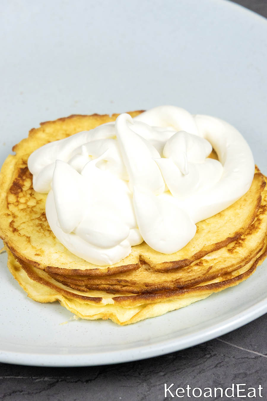 Keto 2 Ingredient Cream Cheese Pancake Recipe