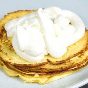 Keto 2 Ingredient Cream Cheese Pancake