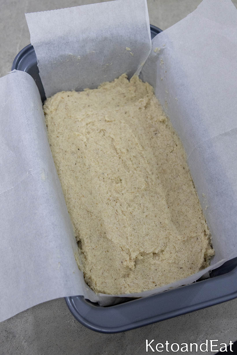 Keto Almond Flour Bread  Before Baking