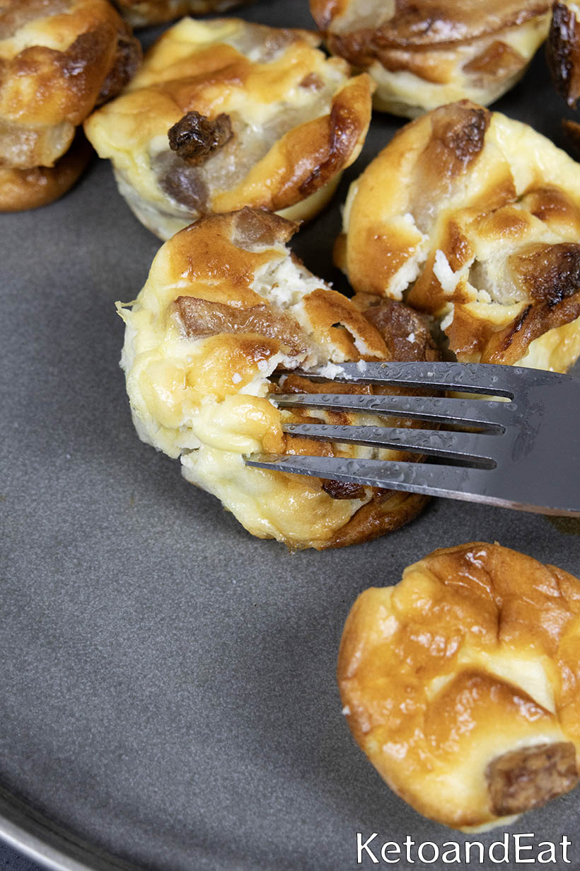 Keto Bacon Cheese Muffins