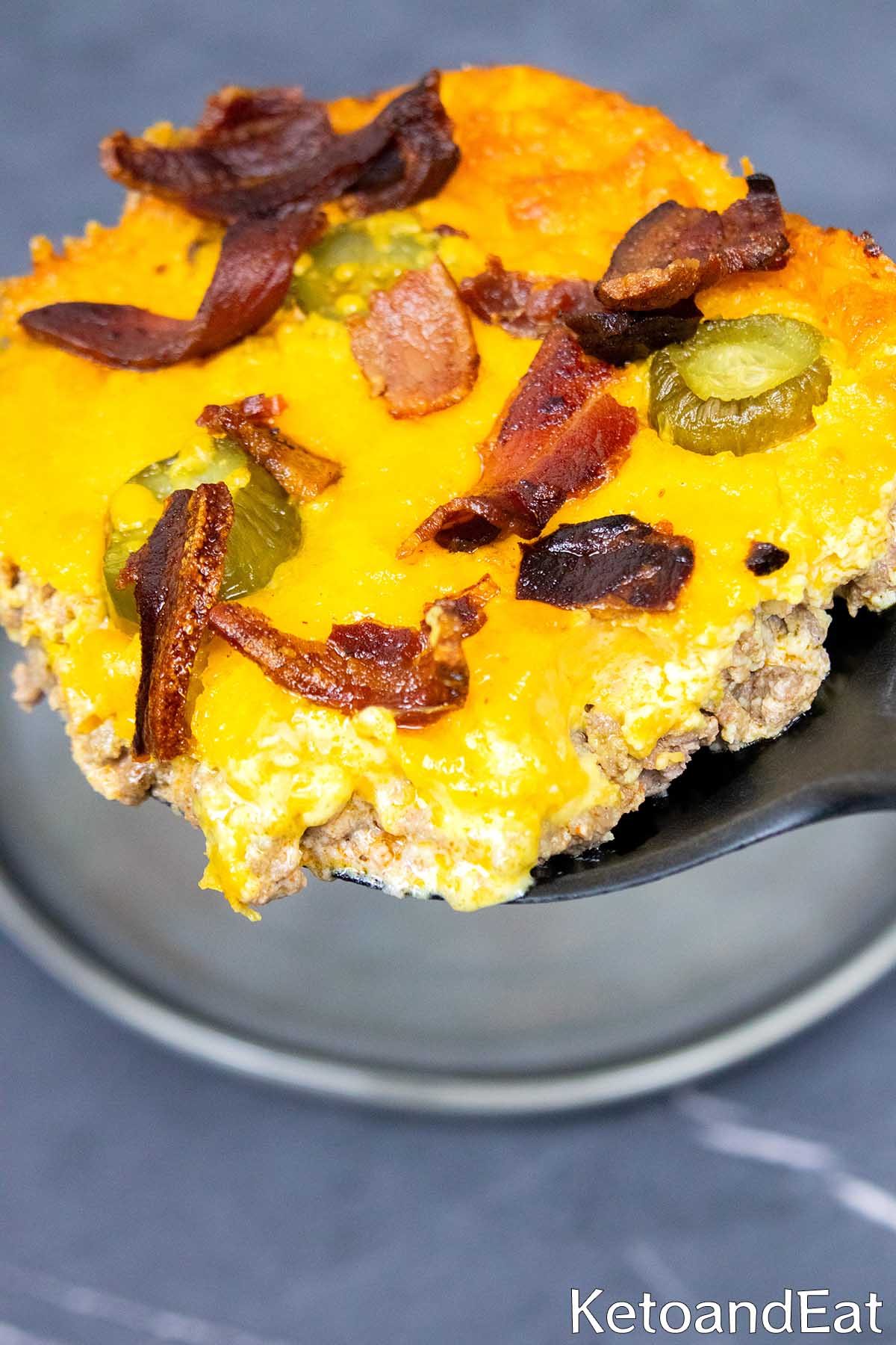 Keto Bacon Cheeseburger Casserole 