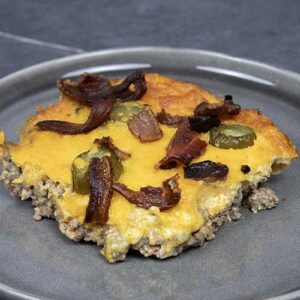 Keto Bacon Cheeseburger Casserole