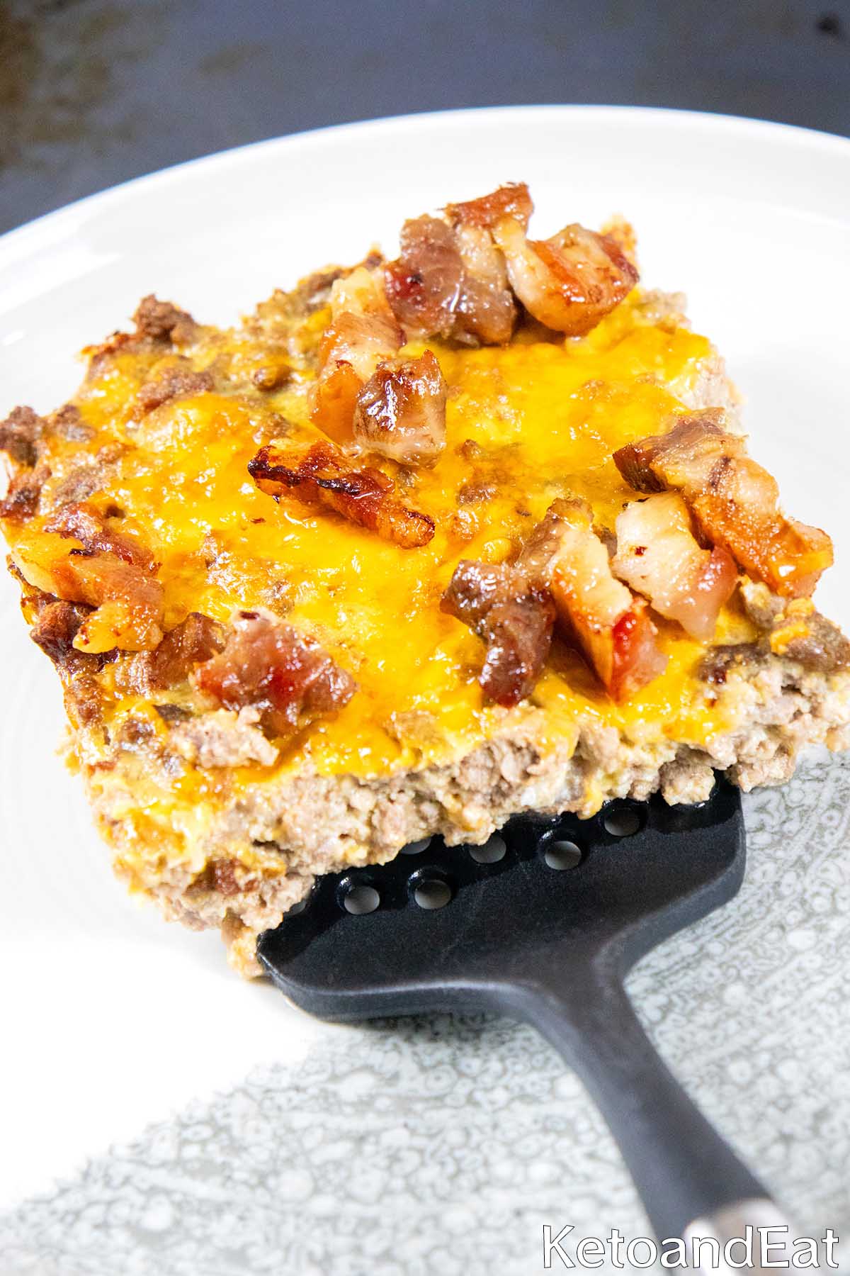 Keto Bacon Cheeseburger Pie Recipe