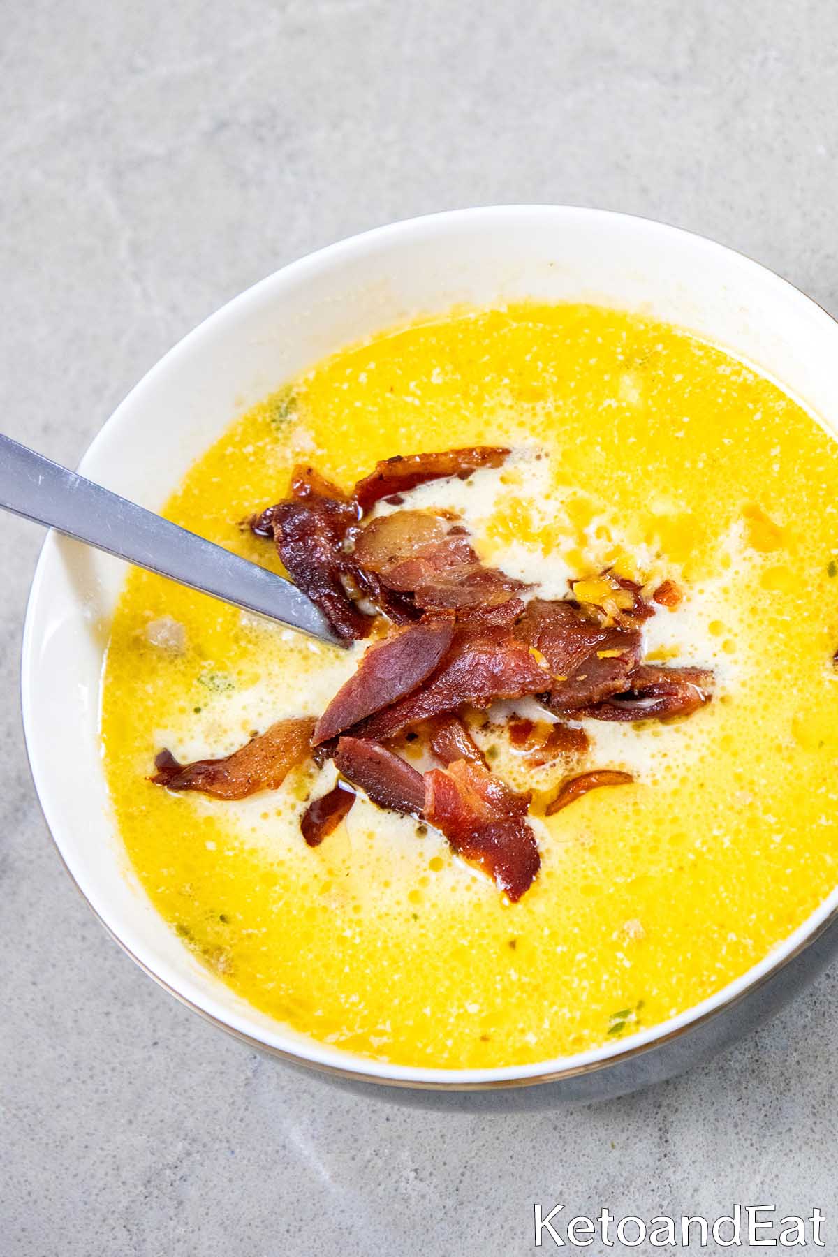 Keto Bacon Cheeseburger Soup Recipe