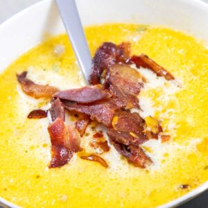 Keto Bacon Cheeseburger Soup