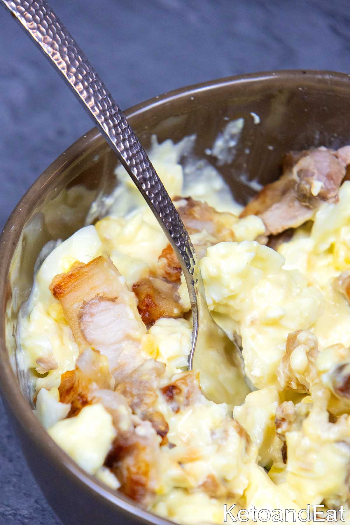 Keto Bacon Egg Salad Recipe