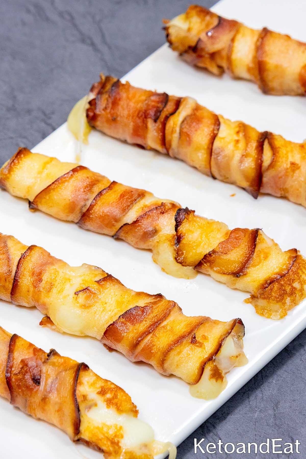 Keto Bacon Mozzarella Sticks