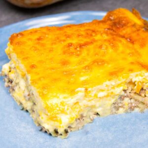 Keto Bacon & Sausage Crustless Quiche