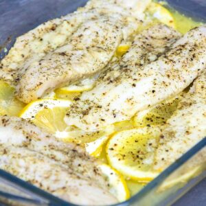 Keto Baked Lemon Butter Cod