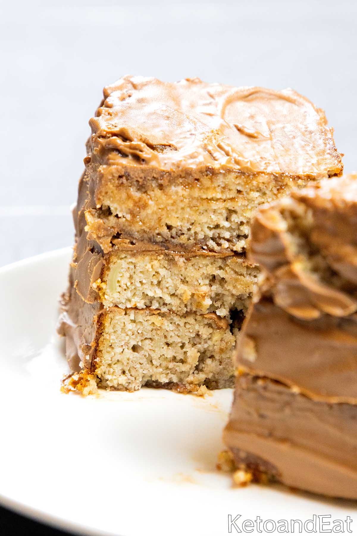 Keto Banana Chocolate Cake