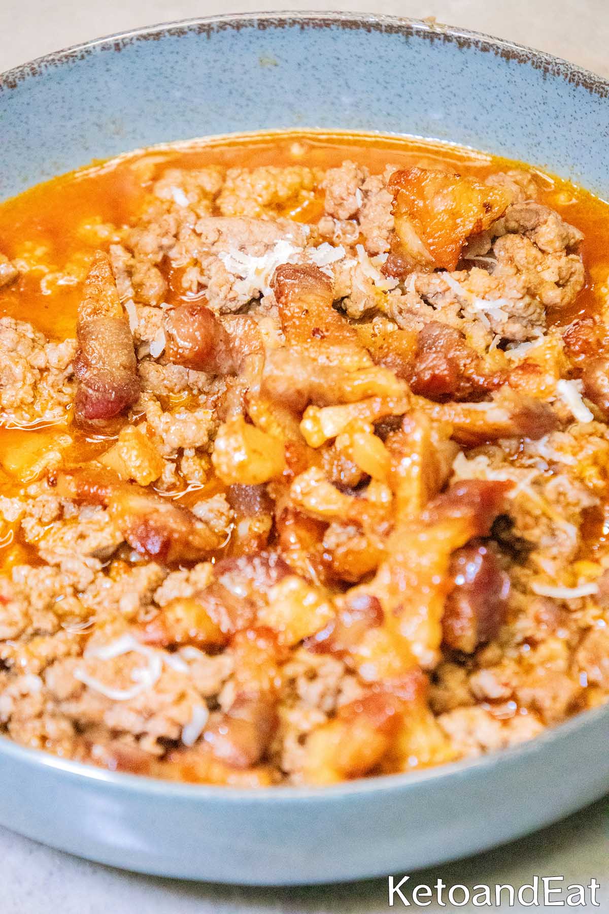 Keto Beef & Bacon Chili