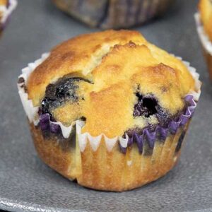 Keto Blueberry Almond Flour Muffins
