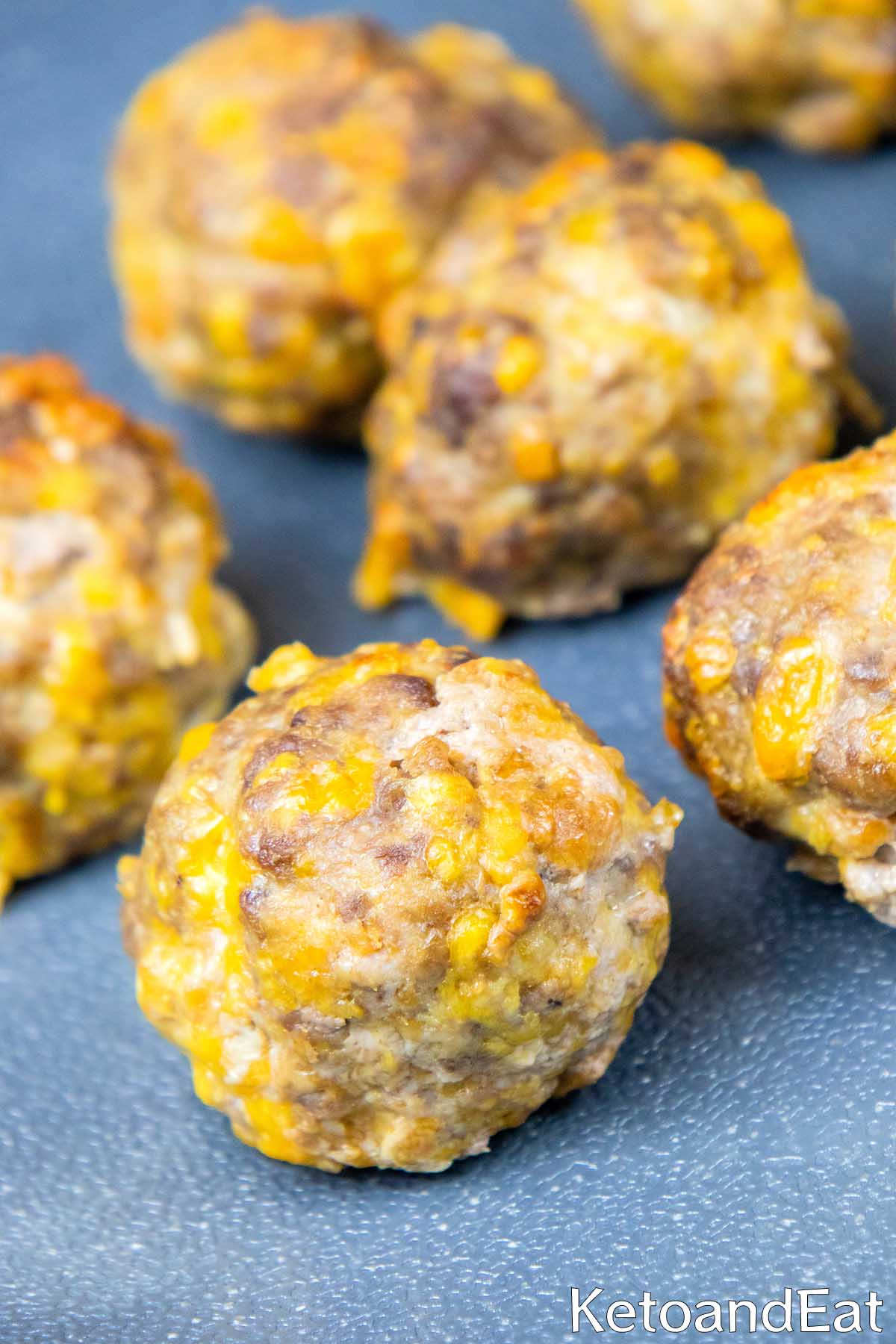 Keto Breakfast Cheesy Meatballs Recipe