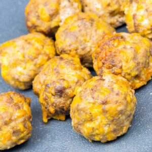 Keto Breakfast Cheesy Meatballs
