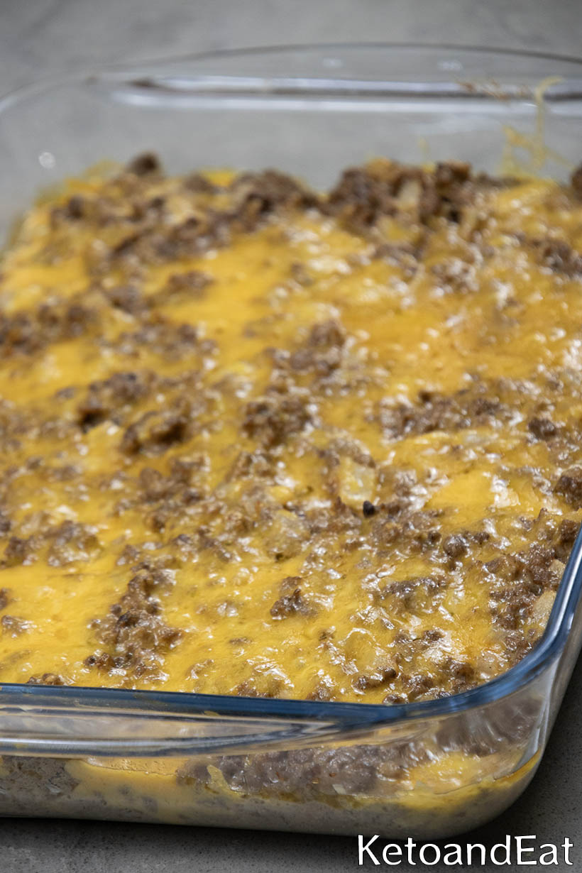 Keto Cheeseburger Casserole