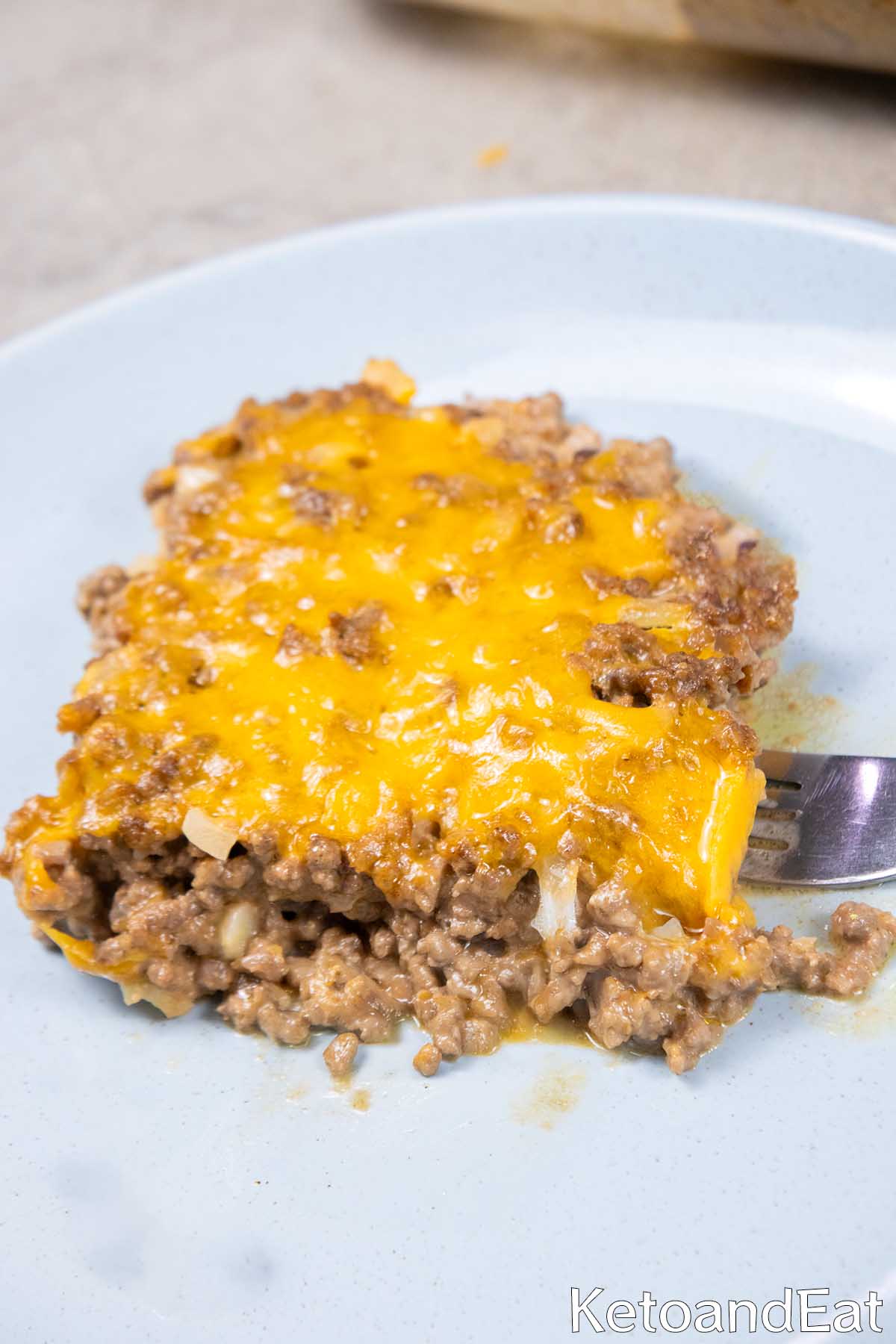 Keto Cheeseburger Casserole