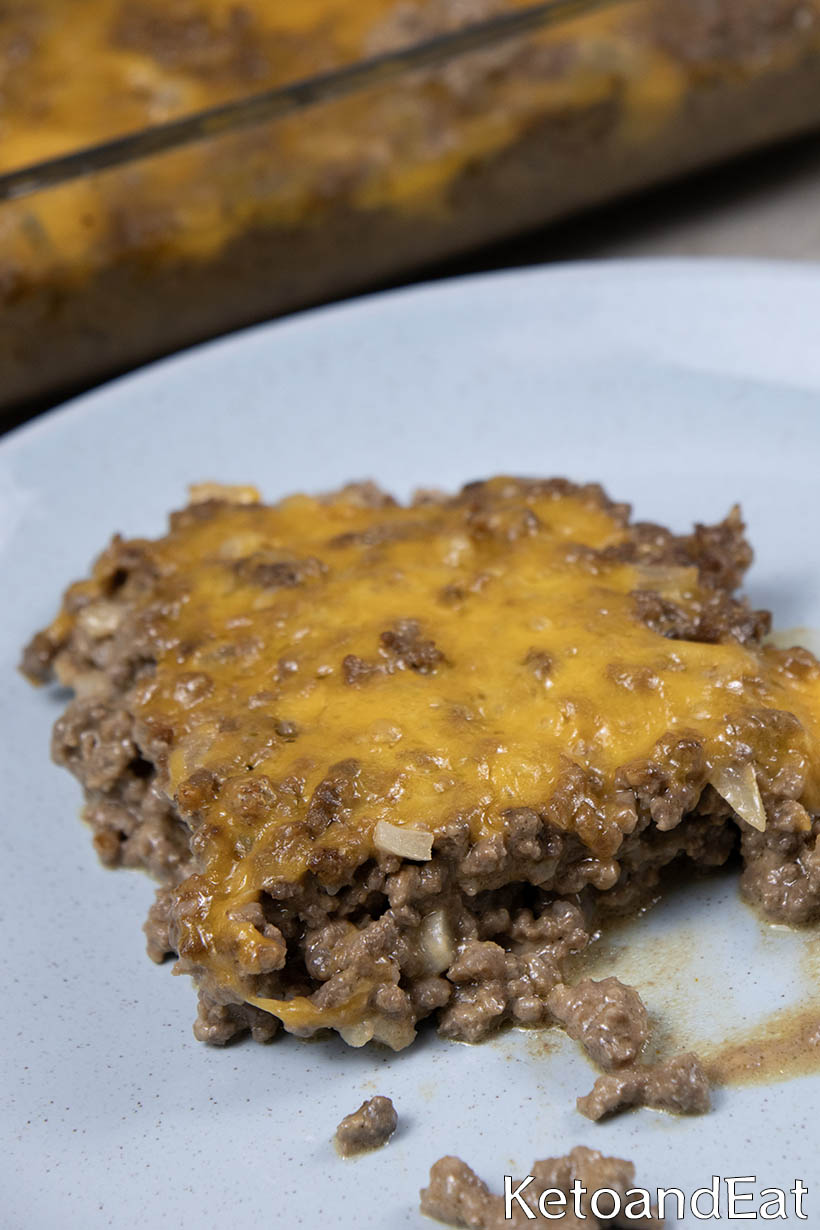 Keto Cheeseburger Casserole Recipe