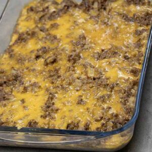 Keto Cheeseburger Casserole