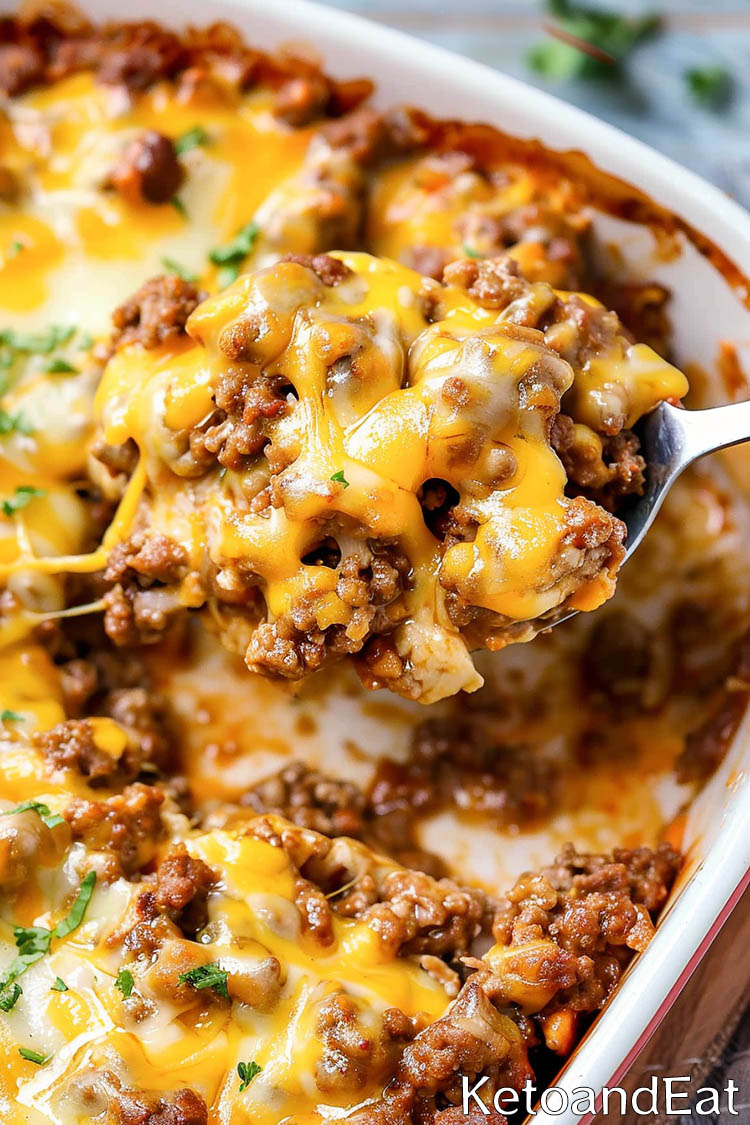 Easy Keto Cheeseburger Casserole: BEST Version