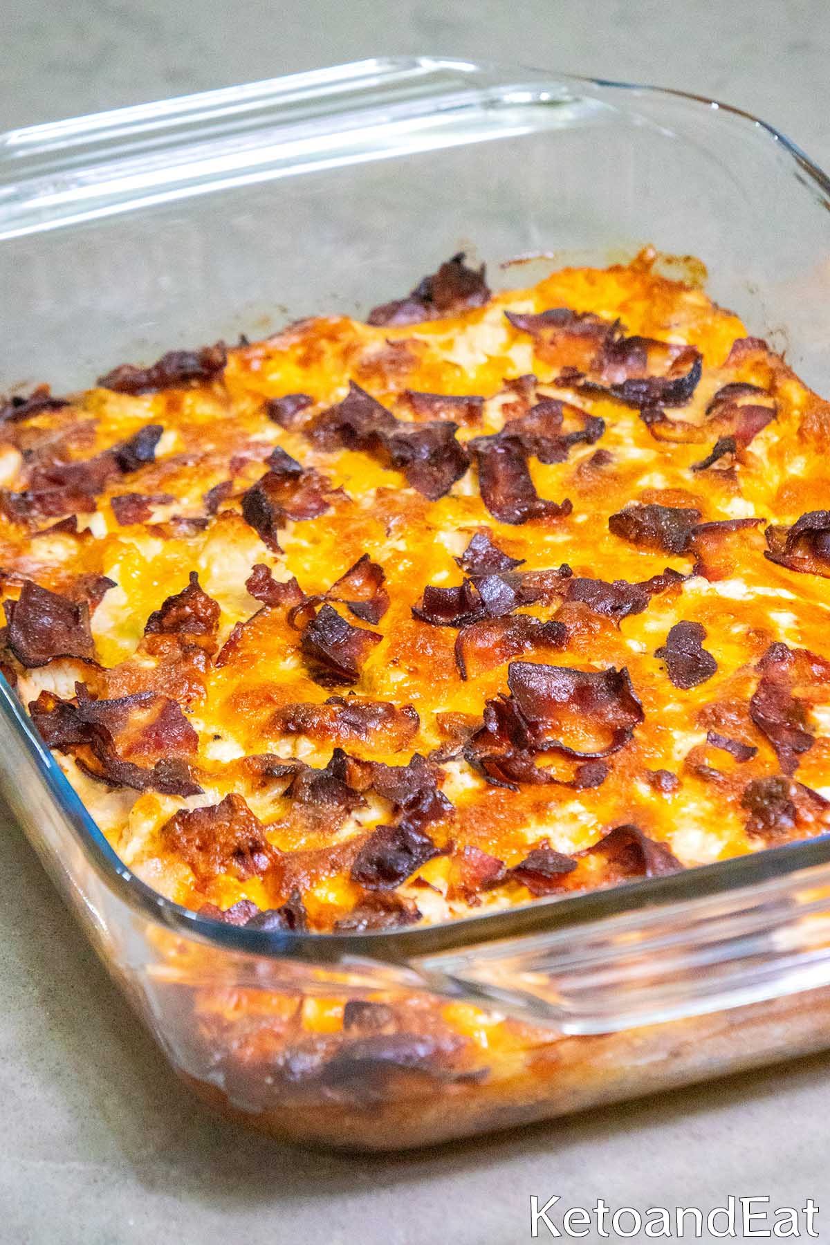 Keto Chicken & Bacon Casserole Recipe