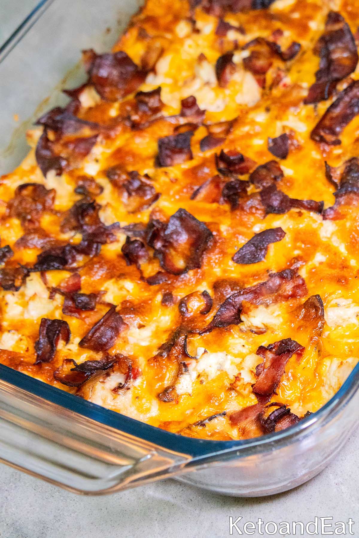 Keto Chicken & Bacon Casserole